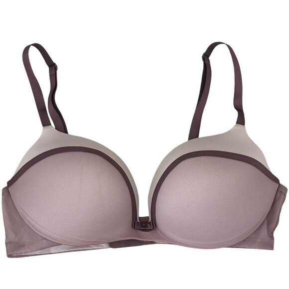 Victoria's Secret incredible by Victoria lined Demi Bra in pink & lavender 36C - Picture 1 of 4